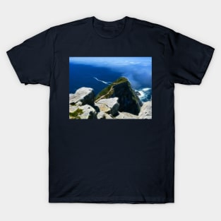 Fog over Cape Point, South Africa T-Shirt